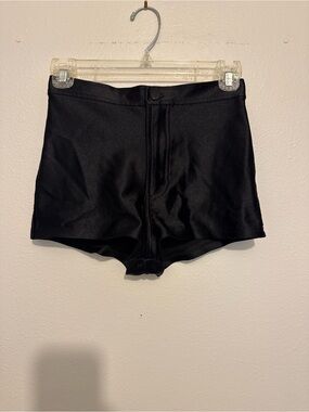 American Apparel Black High-Rise Bike Shorts